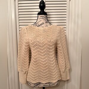 Cream White + Warren Crochet Sweater